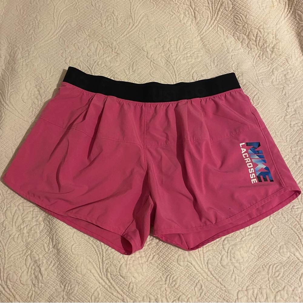 Pink Nike Lacrosse Shorts